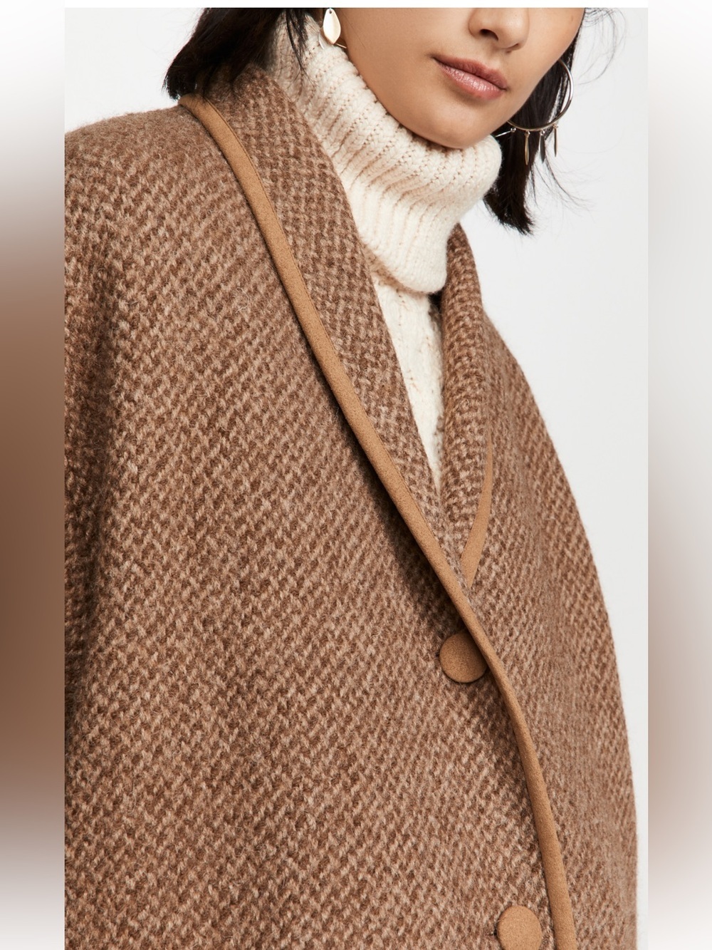 ISABEL MARANT ÉTOILE Sz 38 (US MEDIUM) Jelanyo Coat In Camel In Brown - Picture 14 of 14